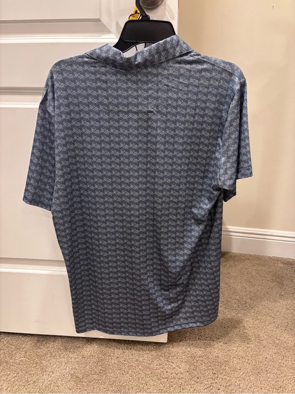 Sperry Blue Micro-Pattern Polo Shirt - Picture 2 of 3